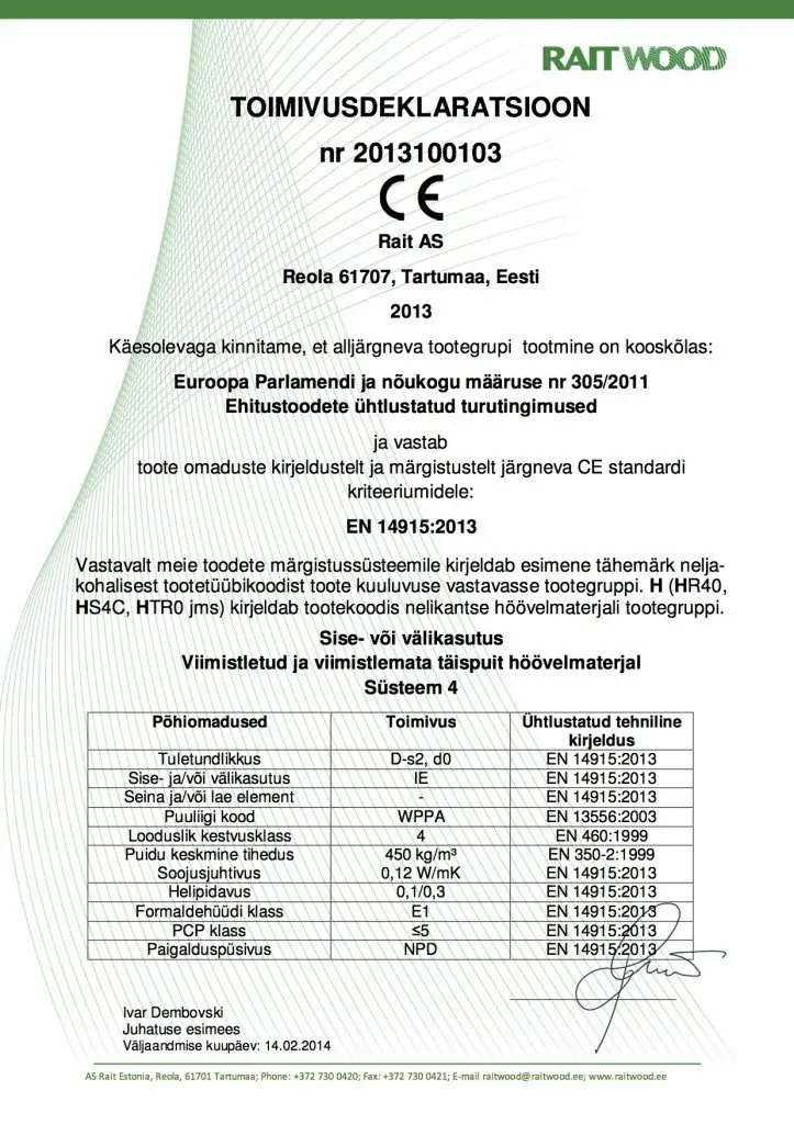 Materiaalin sertifiointi